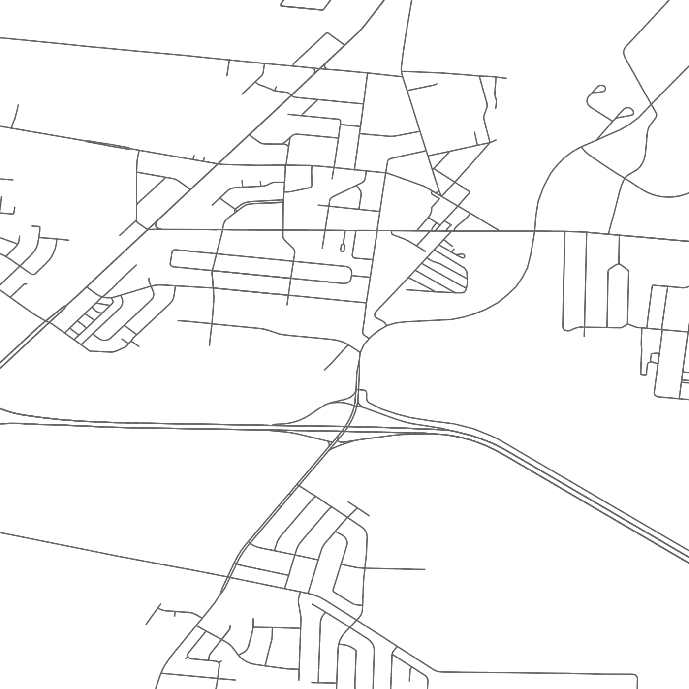 ROAD MAP OF MILLINGTON, TENNESSEE BY MAPBAKES