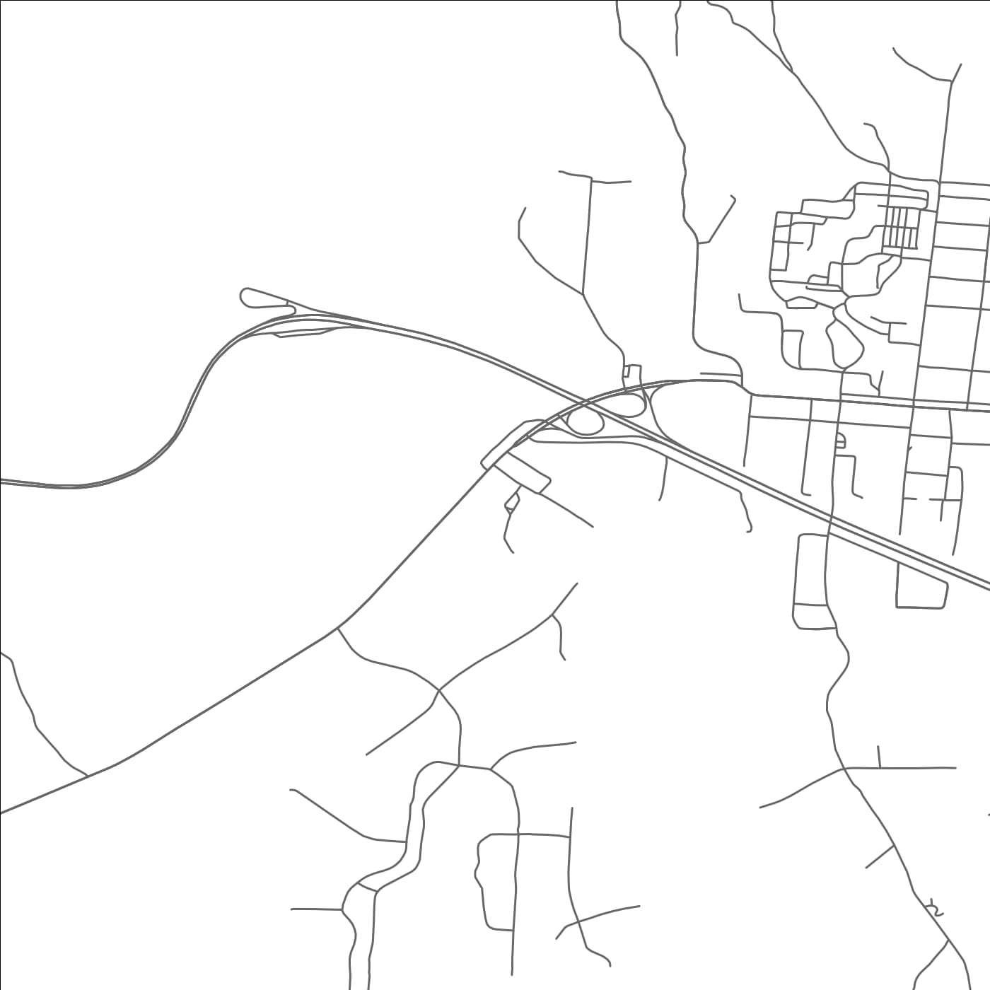 ROAD MAP OF MONTEAGLE, TENNESSEE BY MAPBAKES