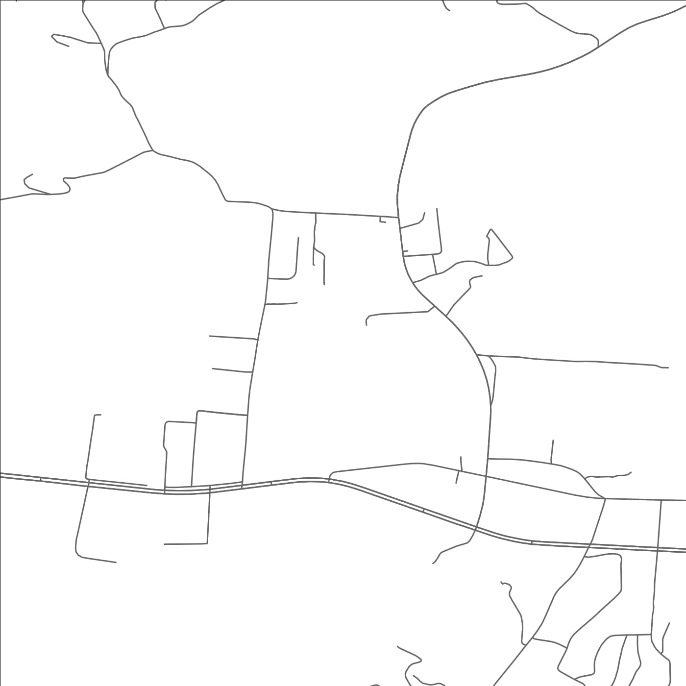 ROAD MAP OF MOORESBURG, TENNESSEE BY MAPBAKES