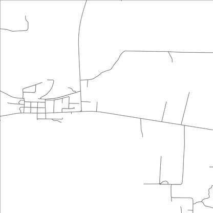 ROAD MAP OF MOSCOW, TENNESSEE BY MAPBAKES