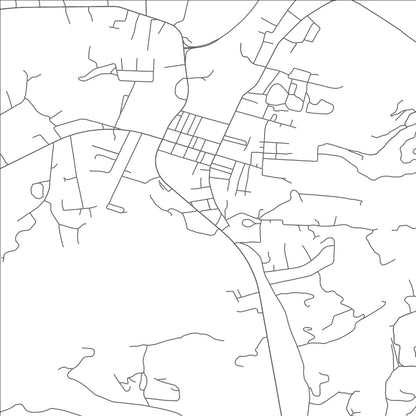 ROAD MAP OF MOUNTAIN CITY, TENNESSEE BY MAPBAKES