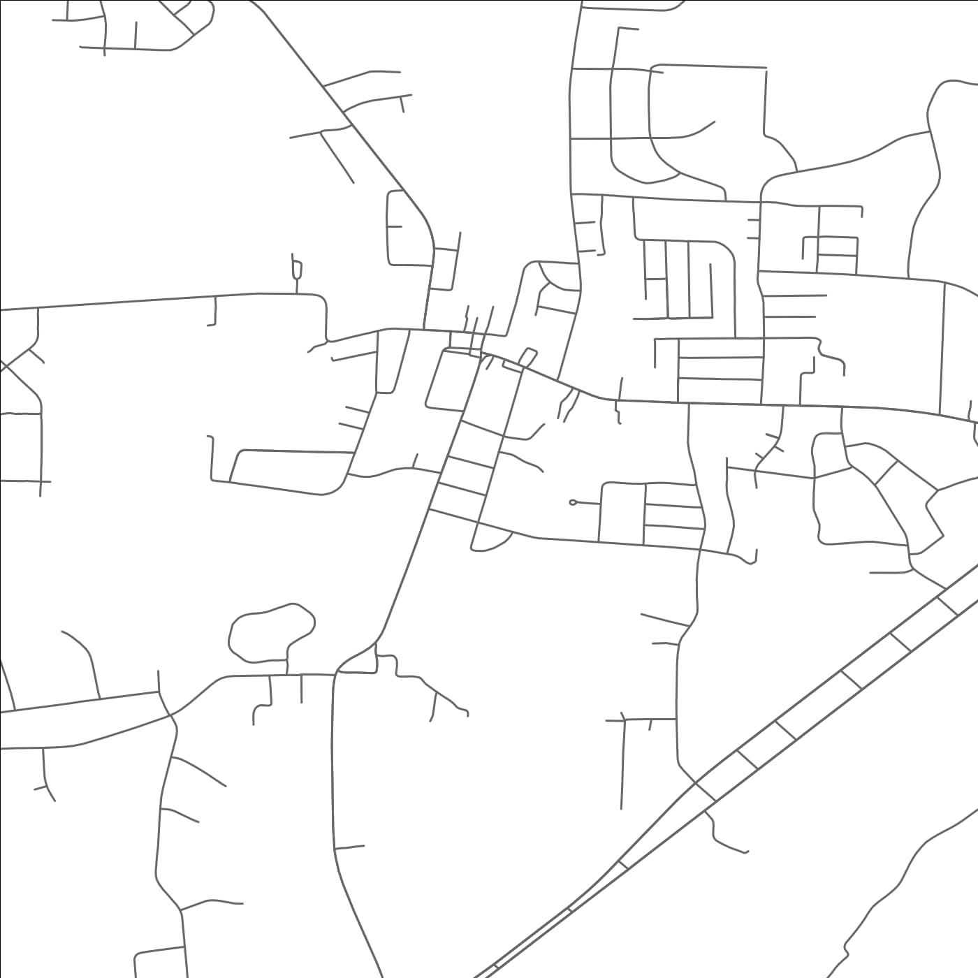 ROAD MAP OF MUNFORD, TENNESSEE BY MAPBAKES