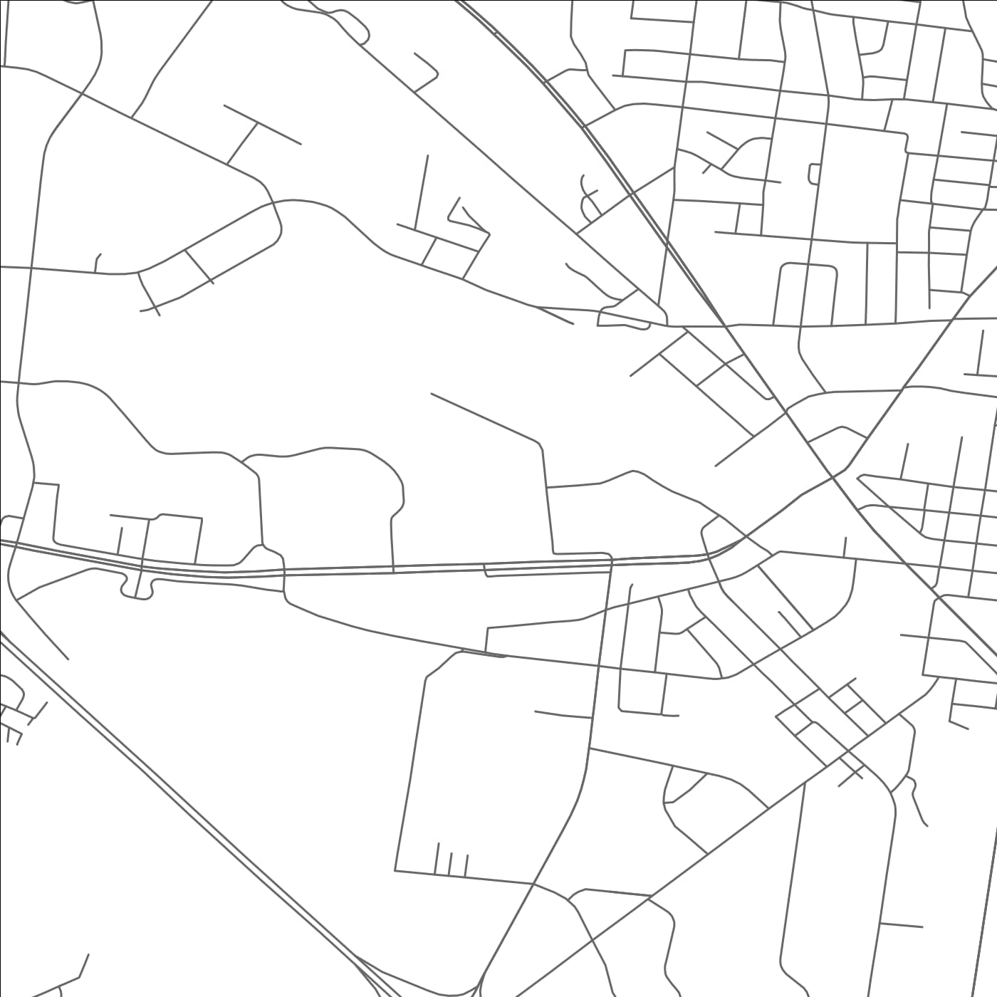 ROAD MAP OF MURFREESBORO, TENNESSEE BY MAPBAKES