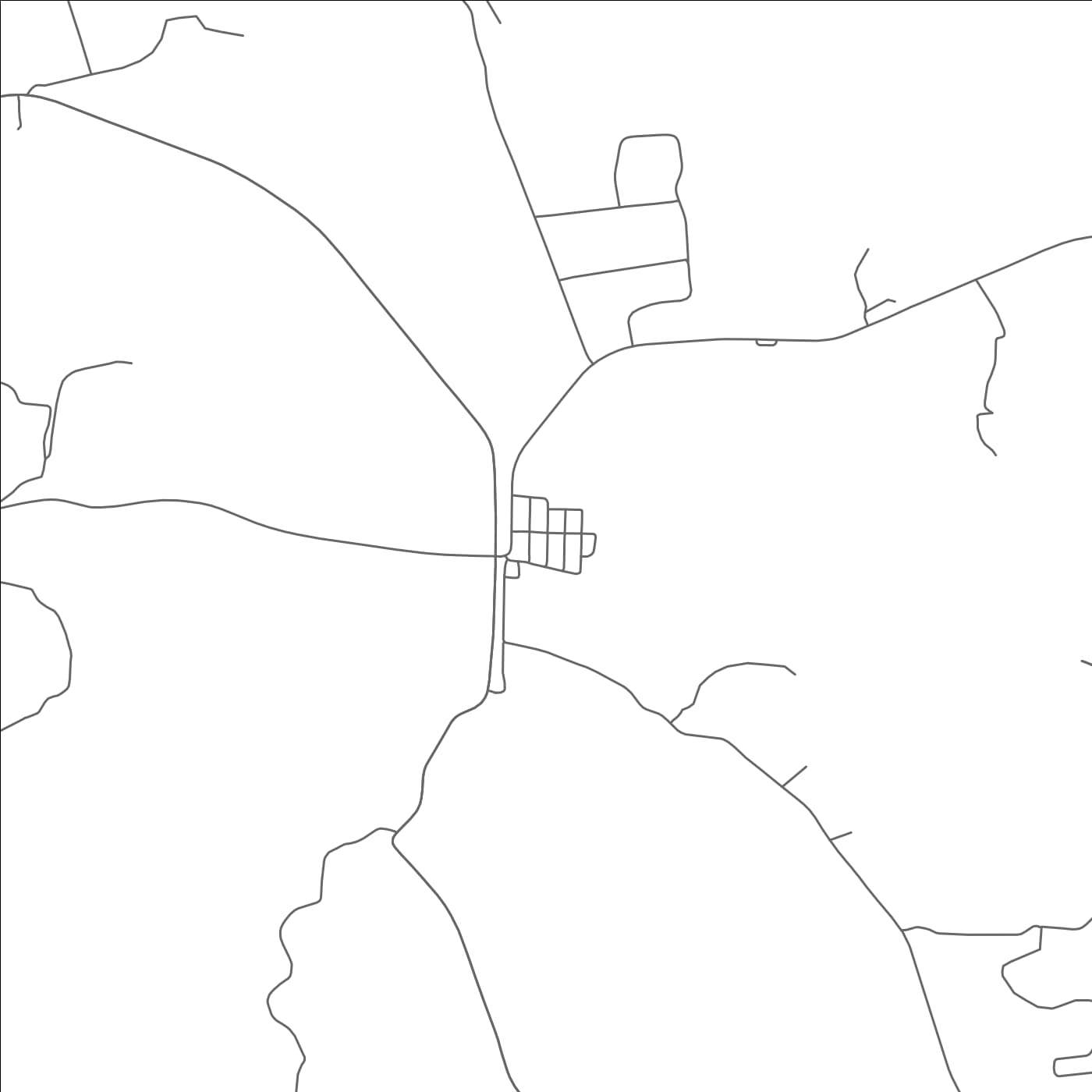 ROAD MAP OF NORMANDY, TENNESSEE BY MAPBAKES