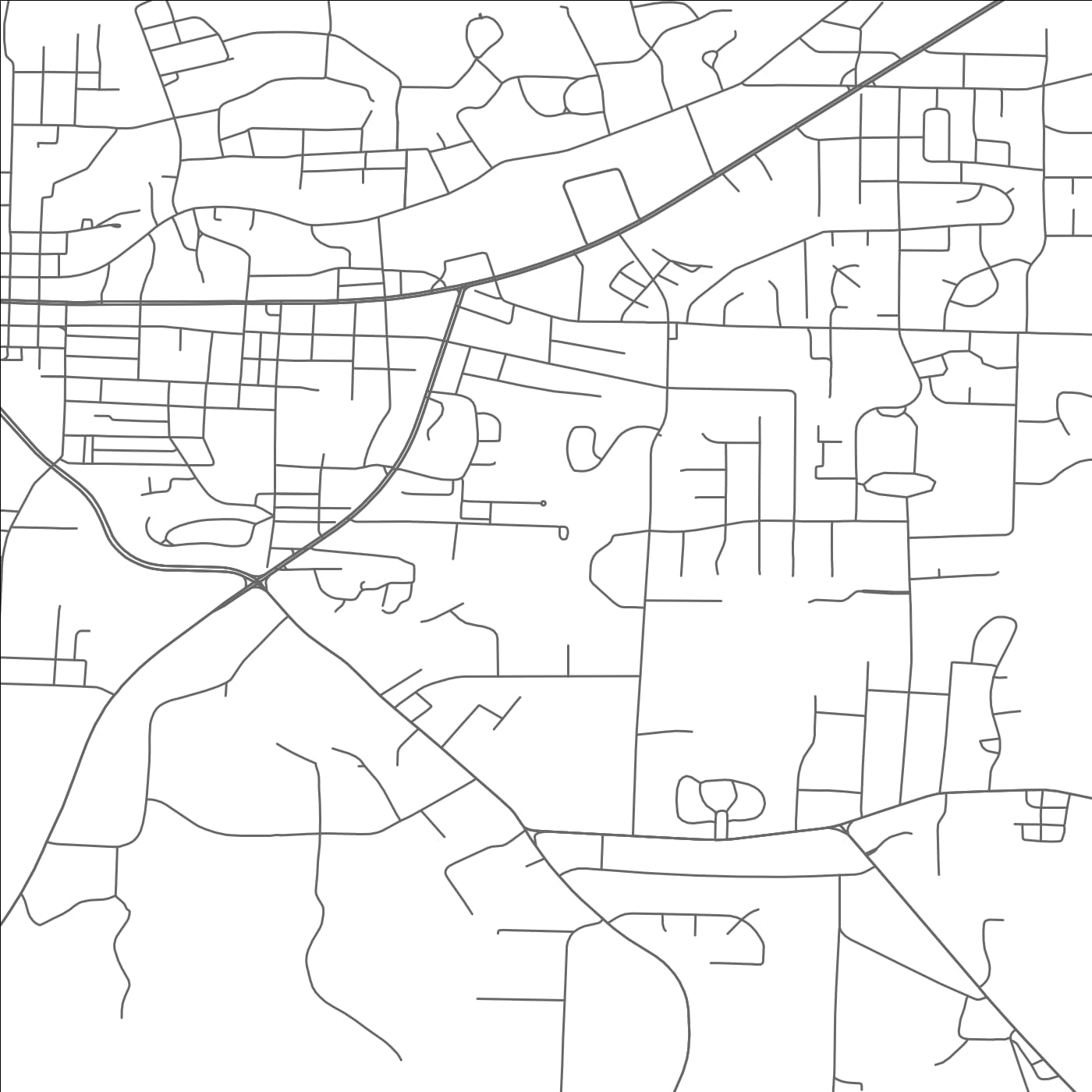 ROAD MAP OF PARIS, TENNESSEE BY MAPBAKES