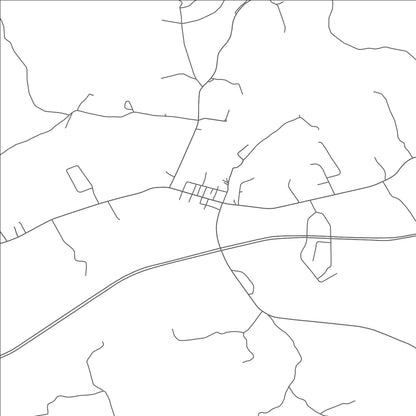 ROAD MAP OF PARROTTSVILLE, TENNESSEE BY MAPBAKES