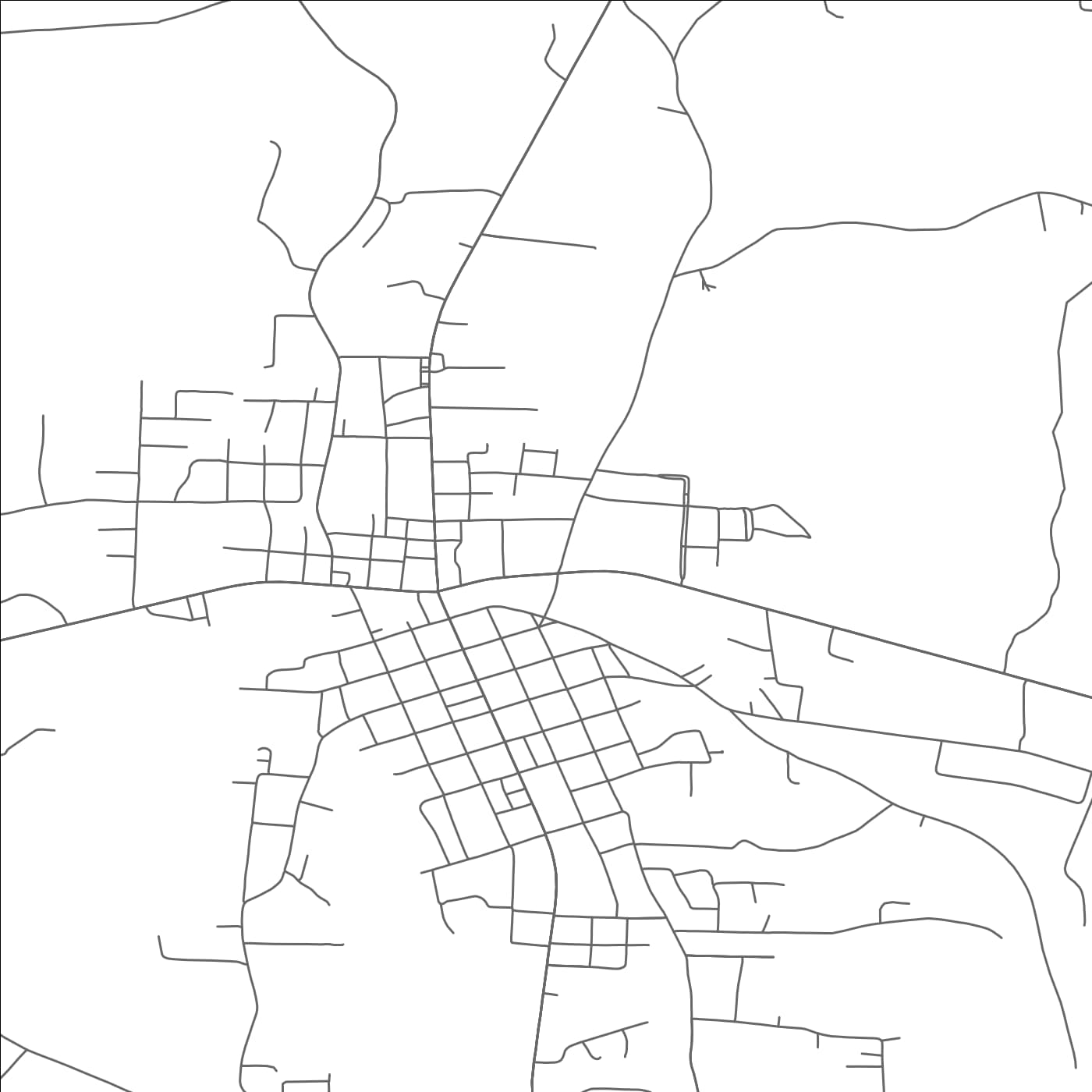 ROAD MAP OF PARSONS, TENNESSEE BY MAPBAKES