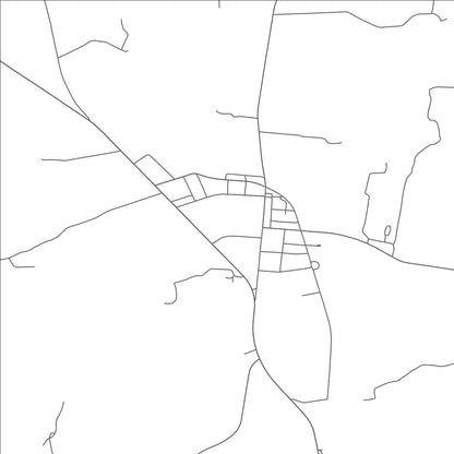 ROAD MAP OF PETERSBURG, TENNESSEE BY MAPBAKES