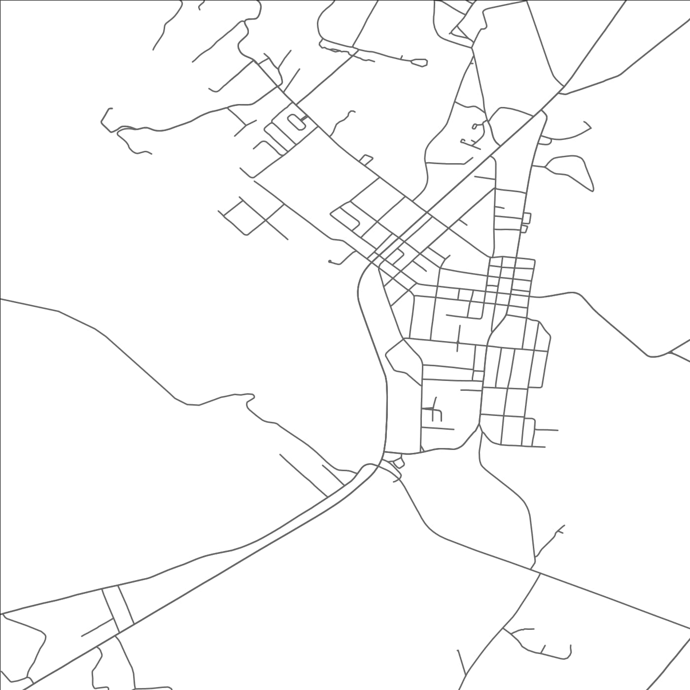 ROAD MAP OF PIKEVILLE, TENNESSEE BY MAPBAKES