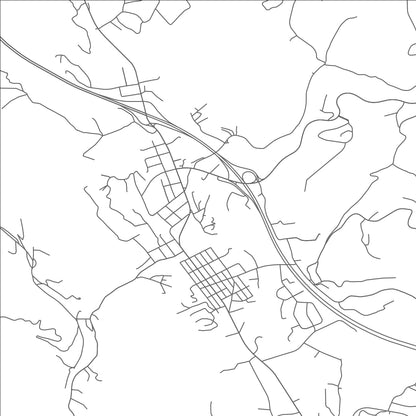 ROAD MAP OF ROCKY TOP, TENNESSEE BY MAPBAKES