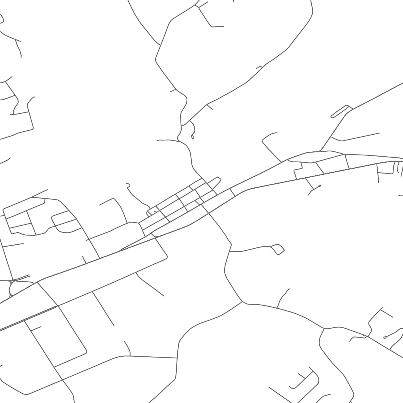 ROAD MAP OF RUSSELLVILLE, TENNESSEE BY MAPBAKES