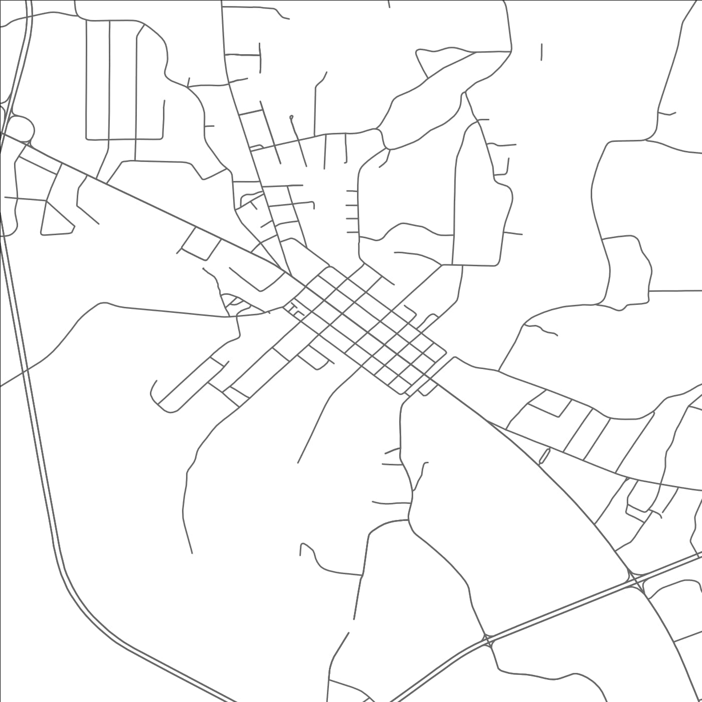 ROAD MAP OF SELMER, TENNESSEE BY MAPBAKES