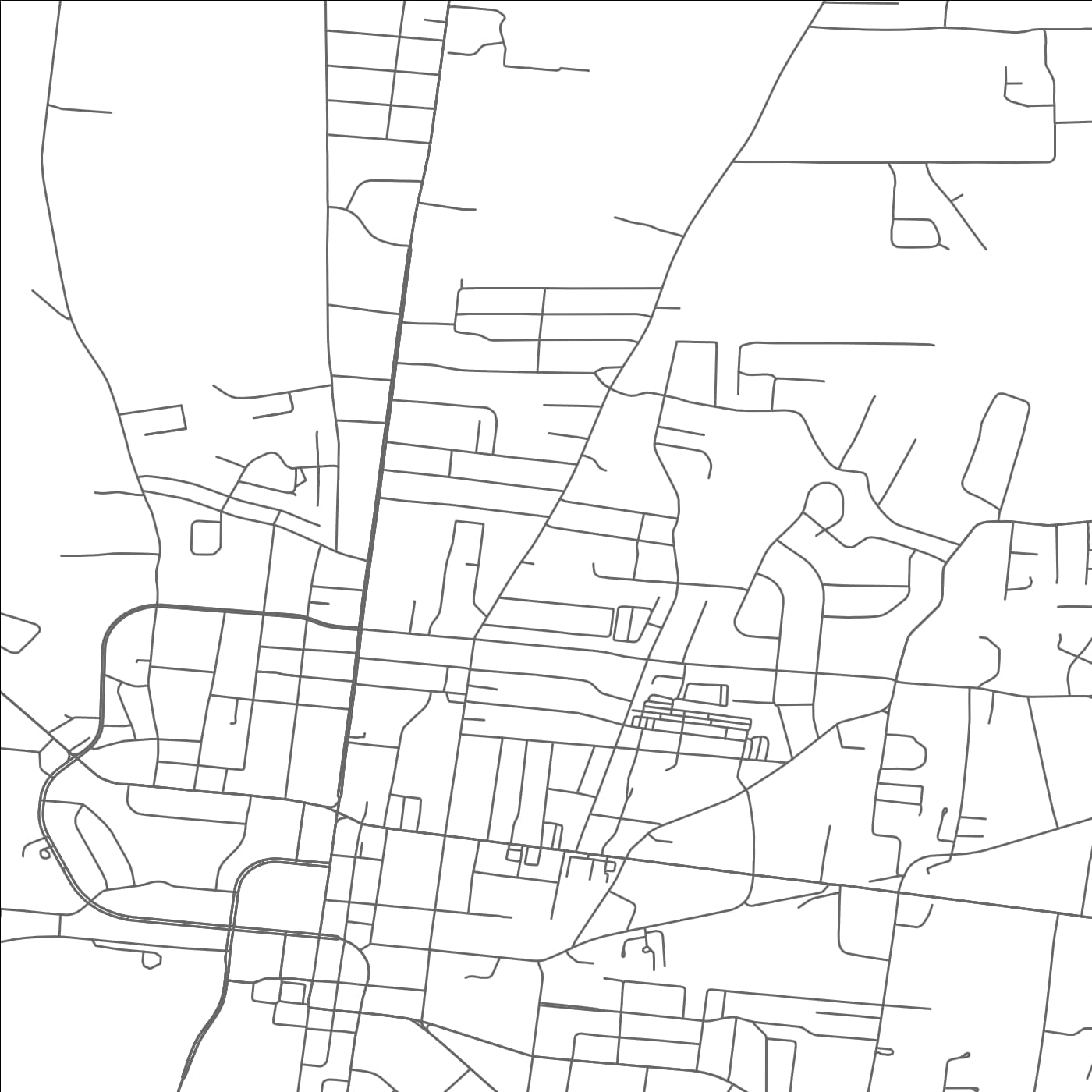 ROAD MAP OF SHELBYVILLE, TENNESSEE BY MAPBAKES