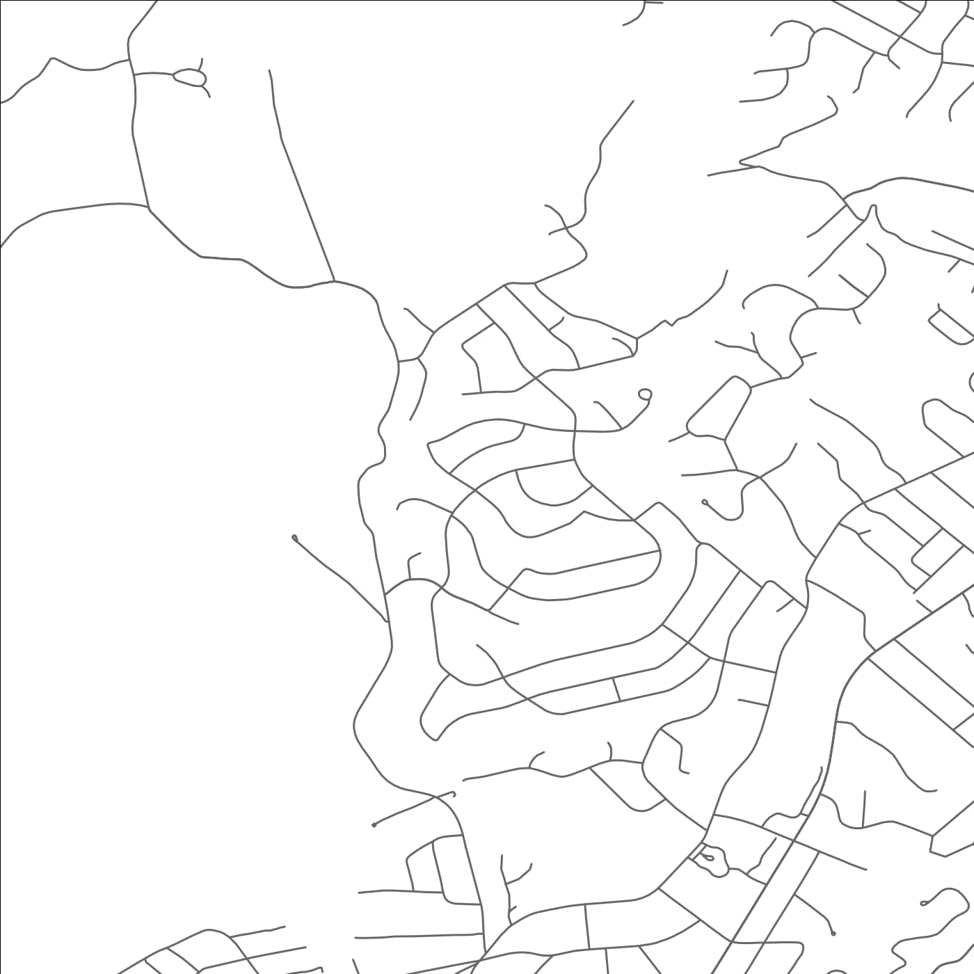 ROAD MAP OF SIGNAL MOUNTAIN, TENNESSEE BY MAPBAKES