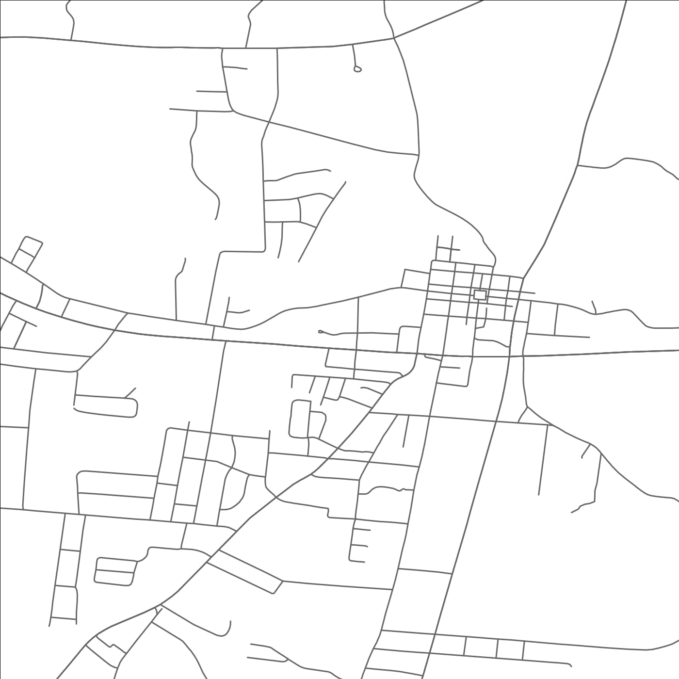 ROAD MAP OF SMITHVILLE, TENNESSEE BY MAPBAKES