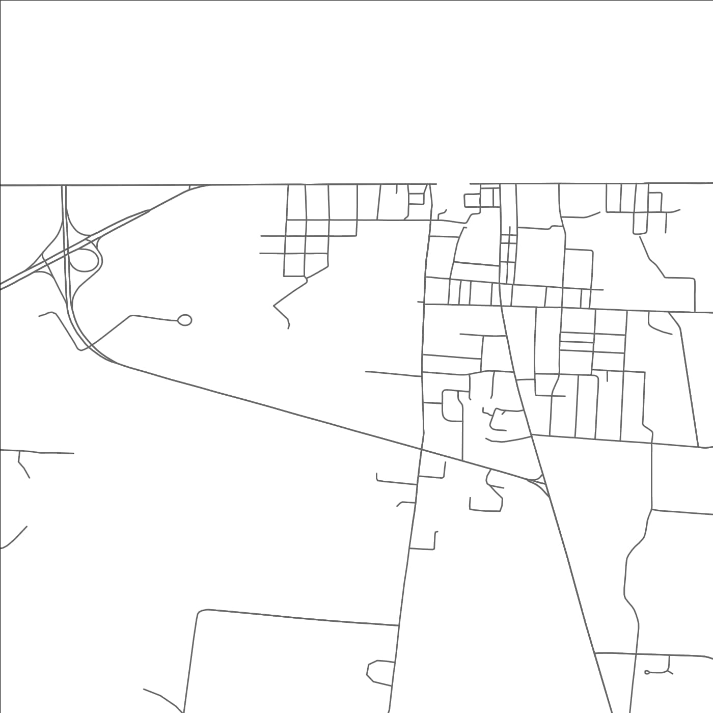 ROAD MAP OF SOUTH FULTON, TENNESSEE BY MAPBAKES