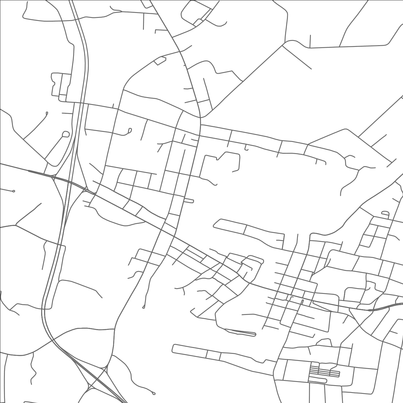 ROAD MAP OF SPARTA, TENNESSEE BY MAPBAKES