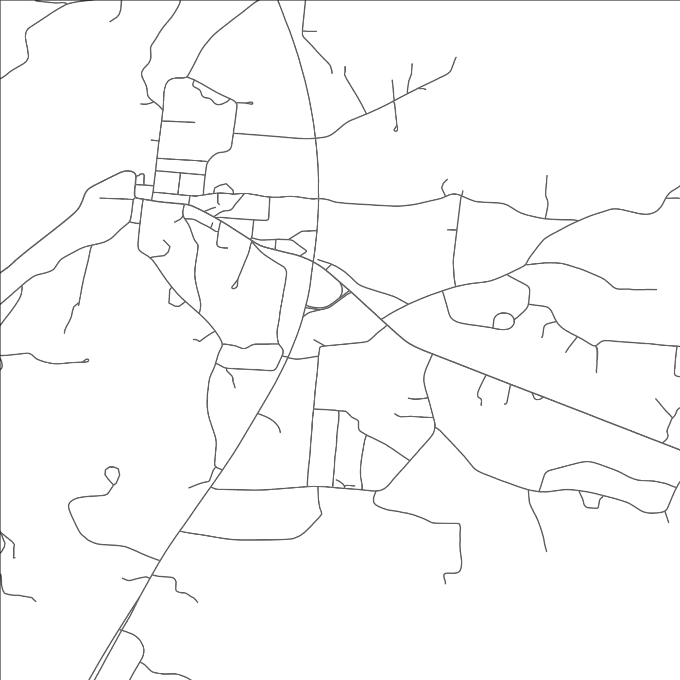 ROAD MAP OF SPENCER, TENNESSEE BY MAPBAKES