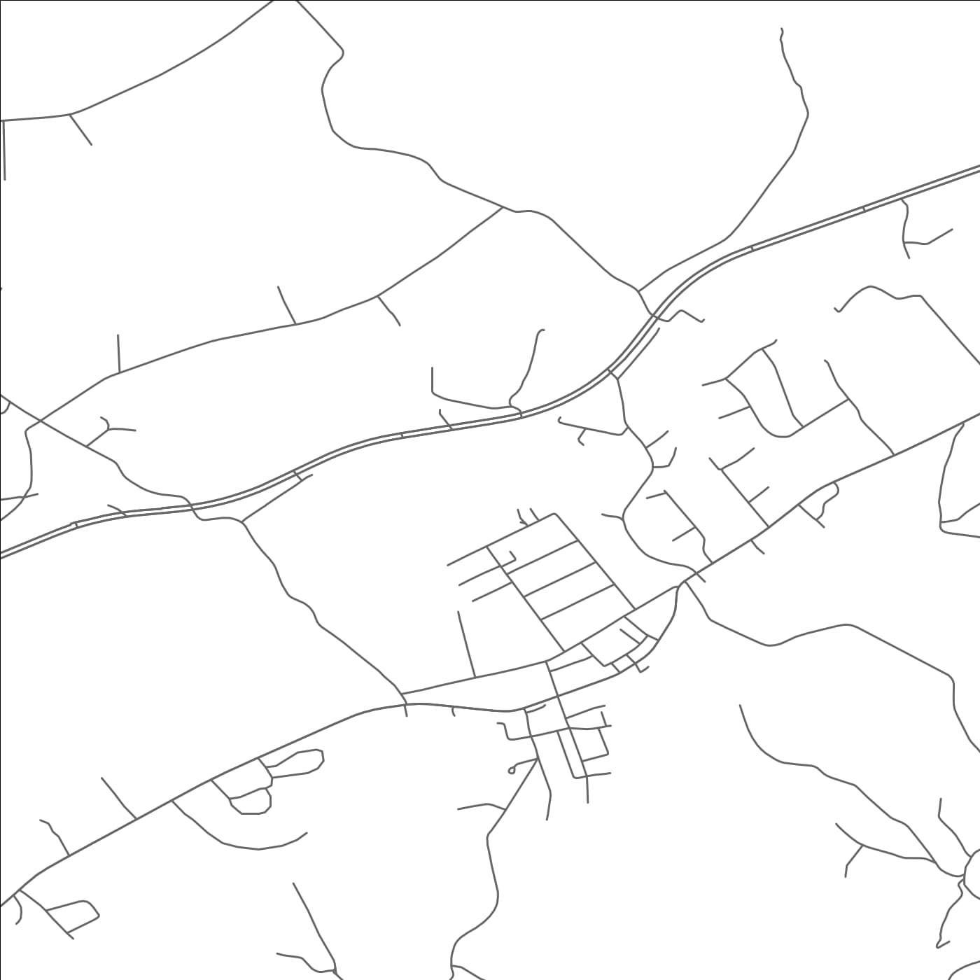 ROAD MAP OF SURGOINSVILLE, TENNESSEE BY MAPBAKES