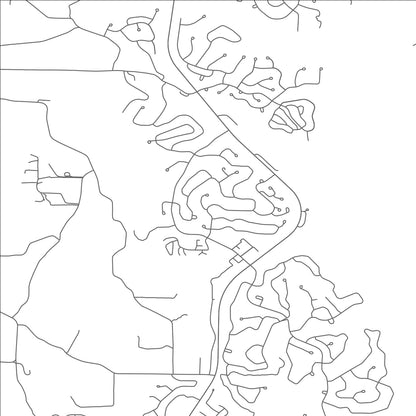 ROAD MAP OF TELLICO VILLAGE, TENNESSEE BY MAPBAKES