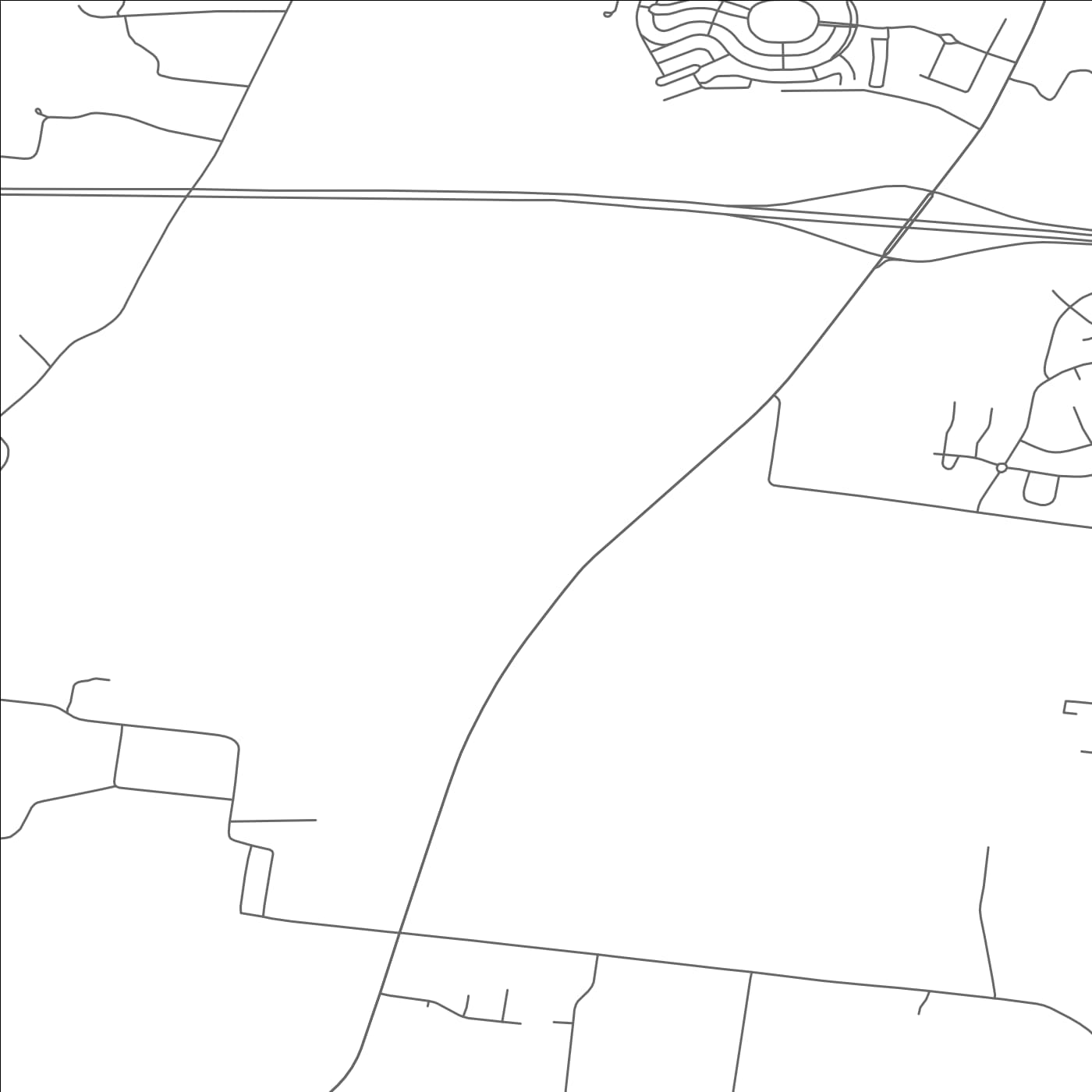 ROAD MAP OF THOMPSON'S STATION, TENNESSEE BY MAPBAKES