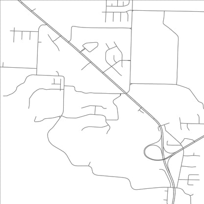 ROAD MAP OF THREE WAY, TENNESSEE BY MAPBAKES