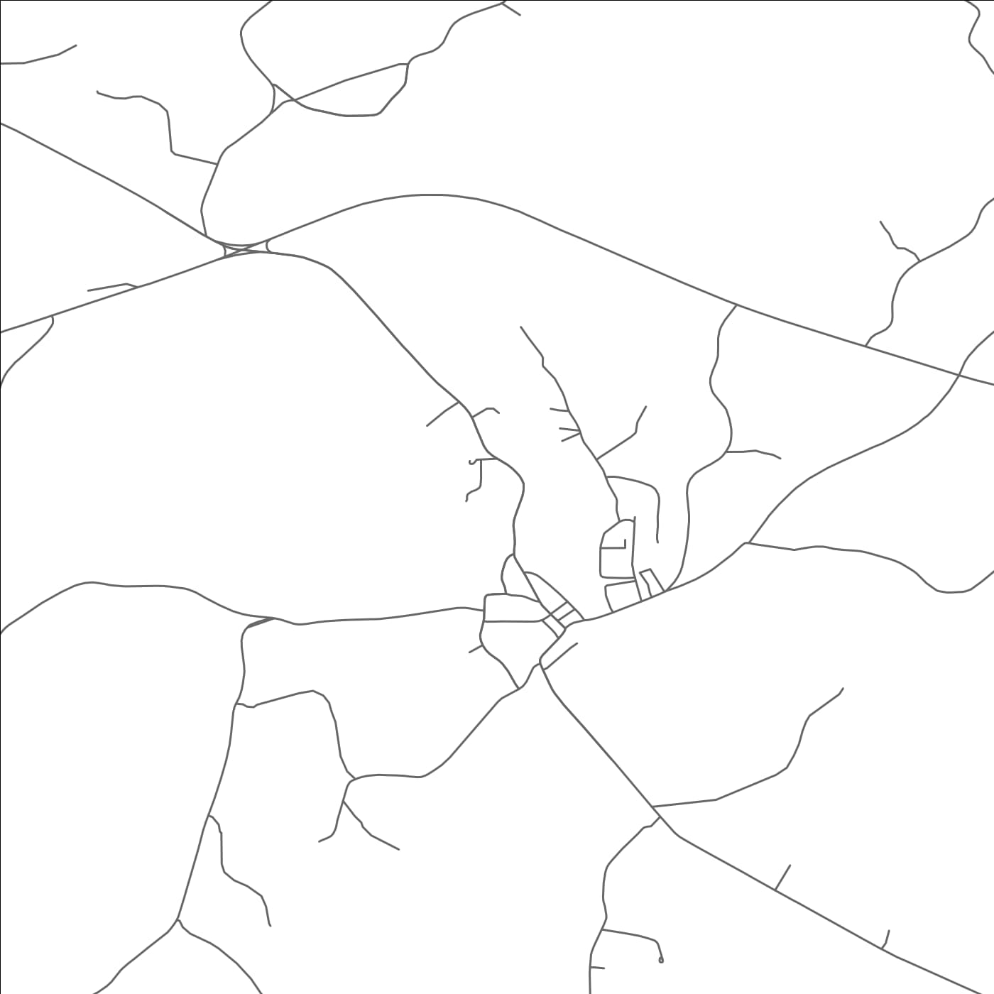 ROAD MAP OF TOONE, TENNESSEE BY MAPBAKES