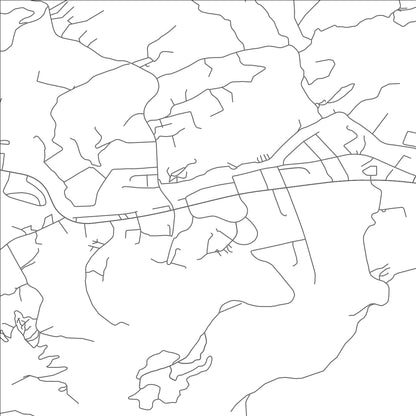 ROAD MAP OF TOWNSEND, TENNESSEE BY MAPBAKES