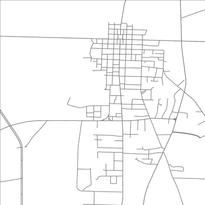 ROAD MAP OF TRENTON, TENNESSEE BY MAPBAKES