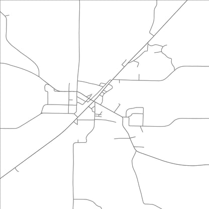 ROAD MAP OF TREZEVANT, TENNESSEE BY MAPBAKES