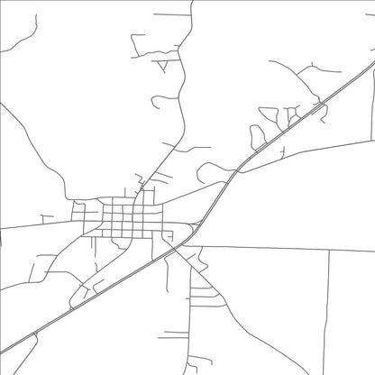 ROAD MAP OF TROY, TENNESSEE BY MAPBAKES