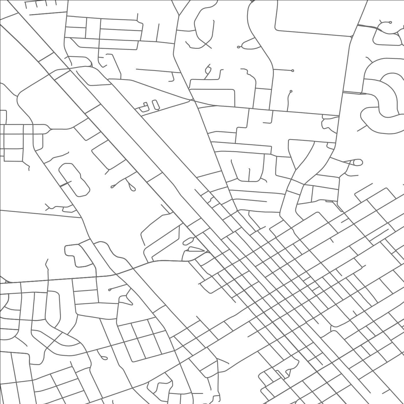 ROAD MAP OF TULLAHOMA, TENNESSEE BY MAPBAKES