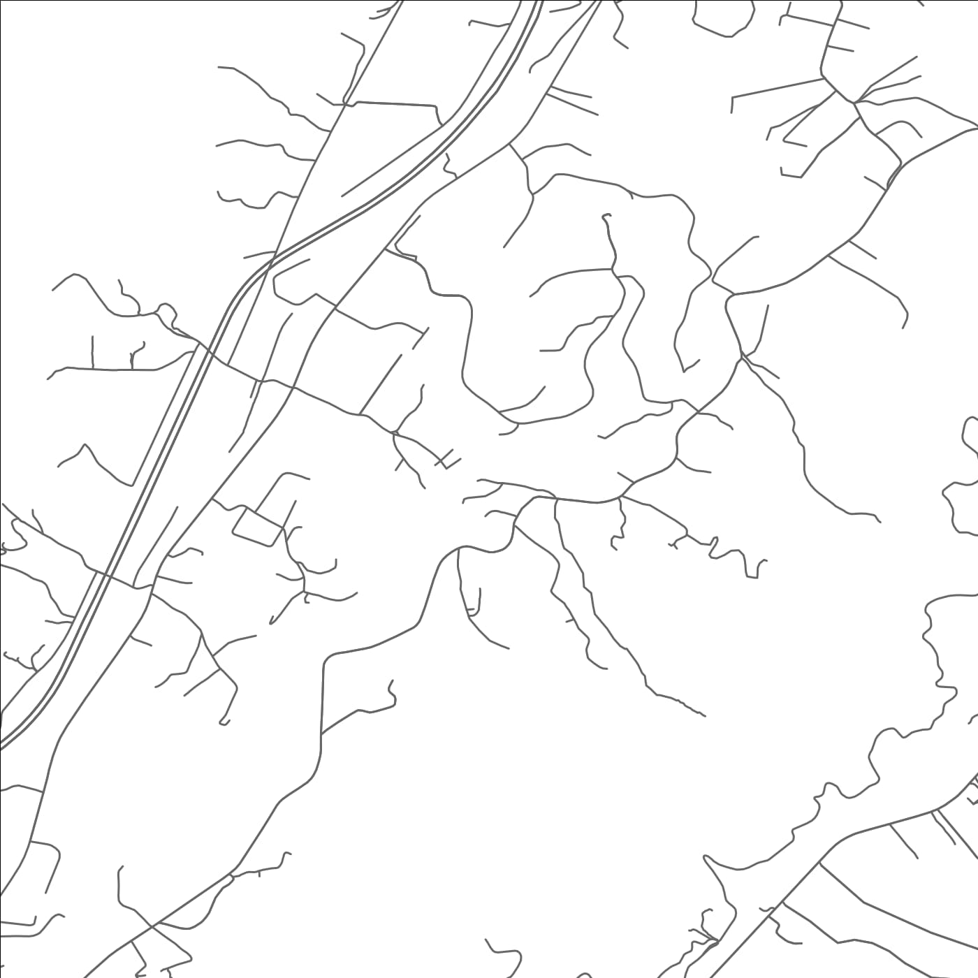 ROAD MAP OF UNICOI, TENNESSEE BY MAPBAKES