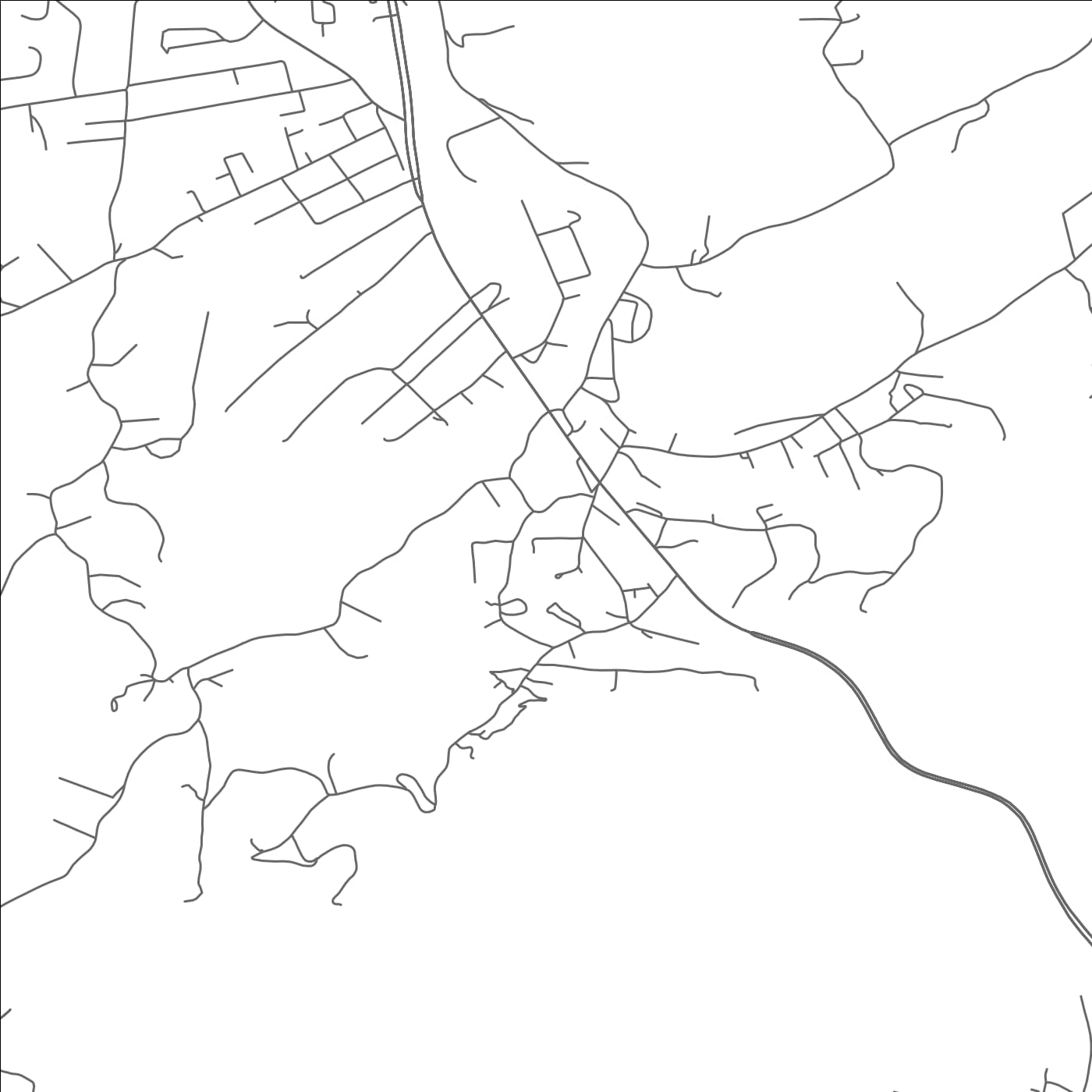 ROAD MAP OF VALLEY FORGE, TENNESSEE BY MAPBAKES