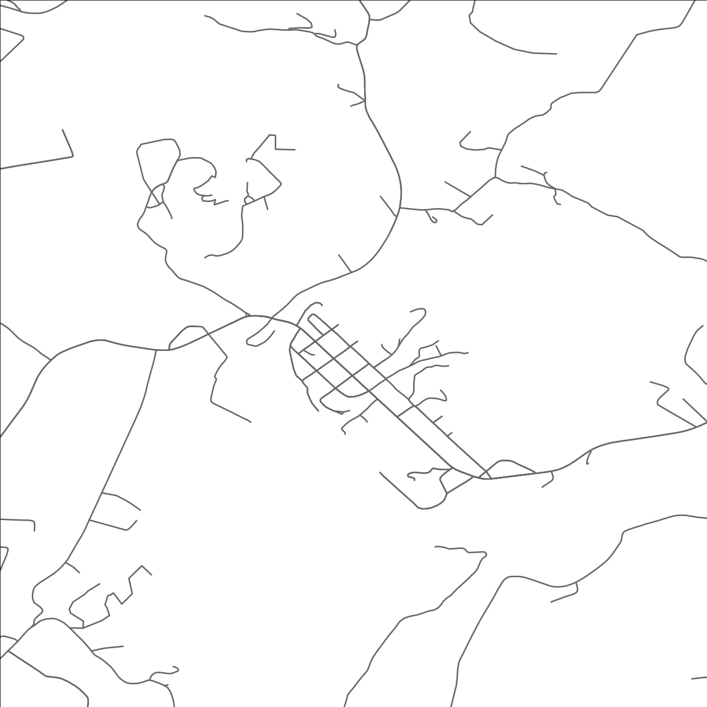 ROAD MAP OF WATAUGA, TENNESSEE BY MAPBAKES