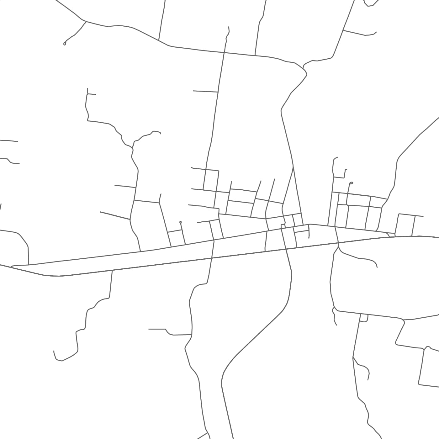 ROAD MAP OF WATERTOWN, TENNESSEE BY MAPBAKES