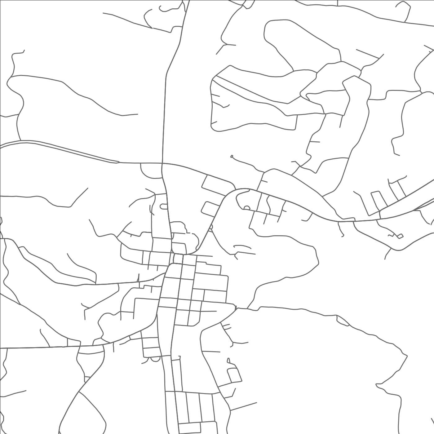 ROAD MAP OF WAYNESBORO, TENNESSEE BY MAPBAKES