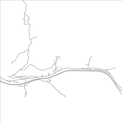 ROAD MAP OF WHITESIDE, TENNESSEE BY MAPBAKES