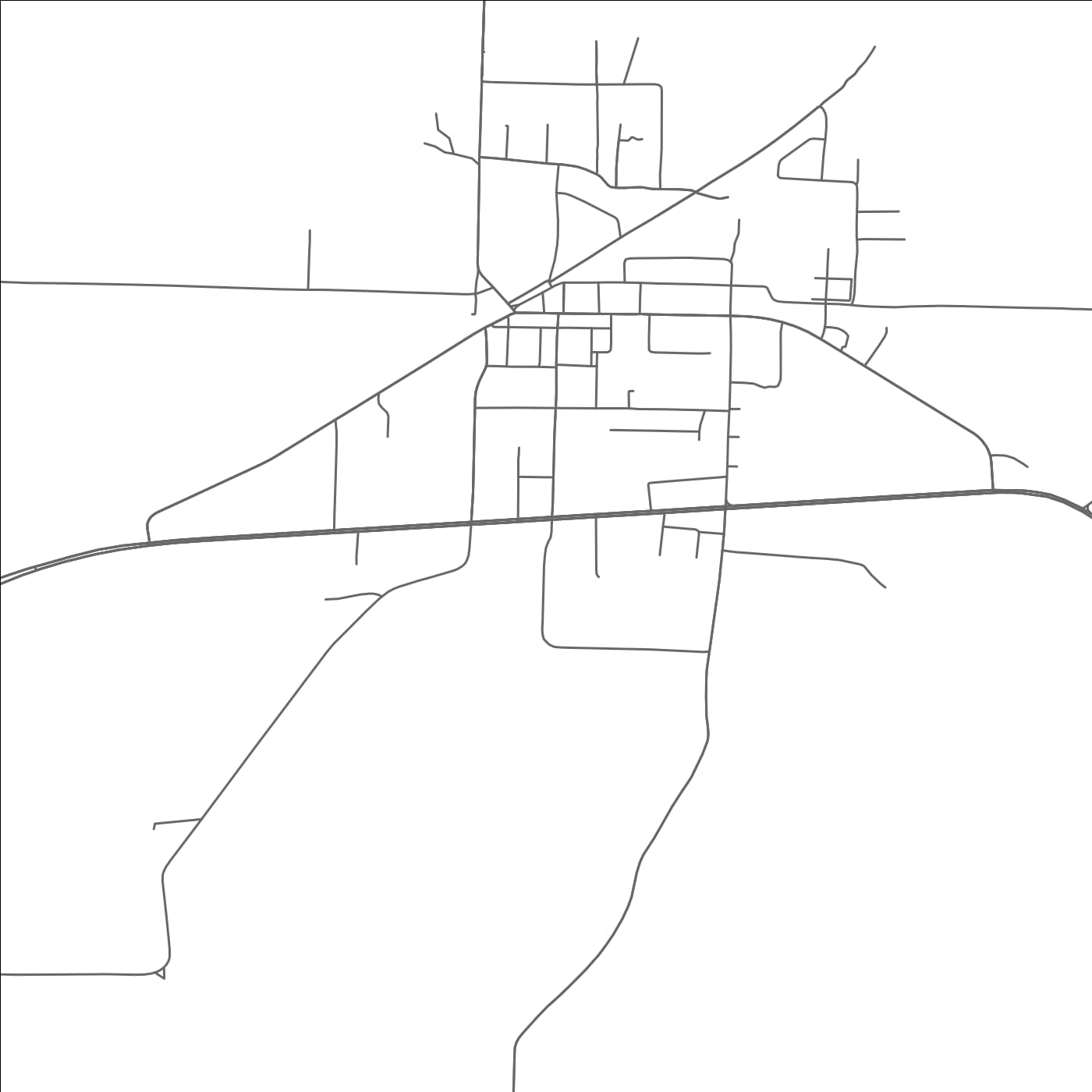 ROAD MAP OF WHITEVILLE, TENNESSEE BY MAPBAKES