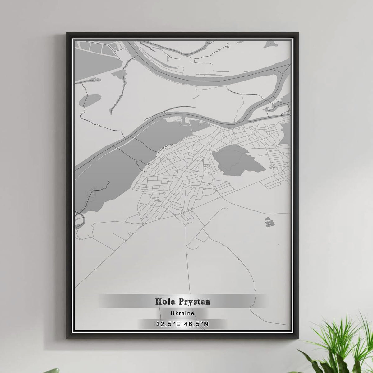 ROAD MAP OF HOLA PRYSTAN, UKRAINE BY MAPBAKES