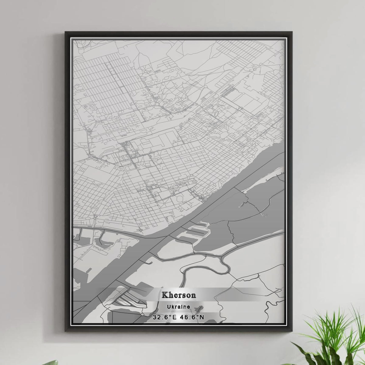 ROAD MAP OF KHERSON, UKRAINE BY MAPBAKES