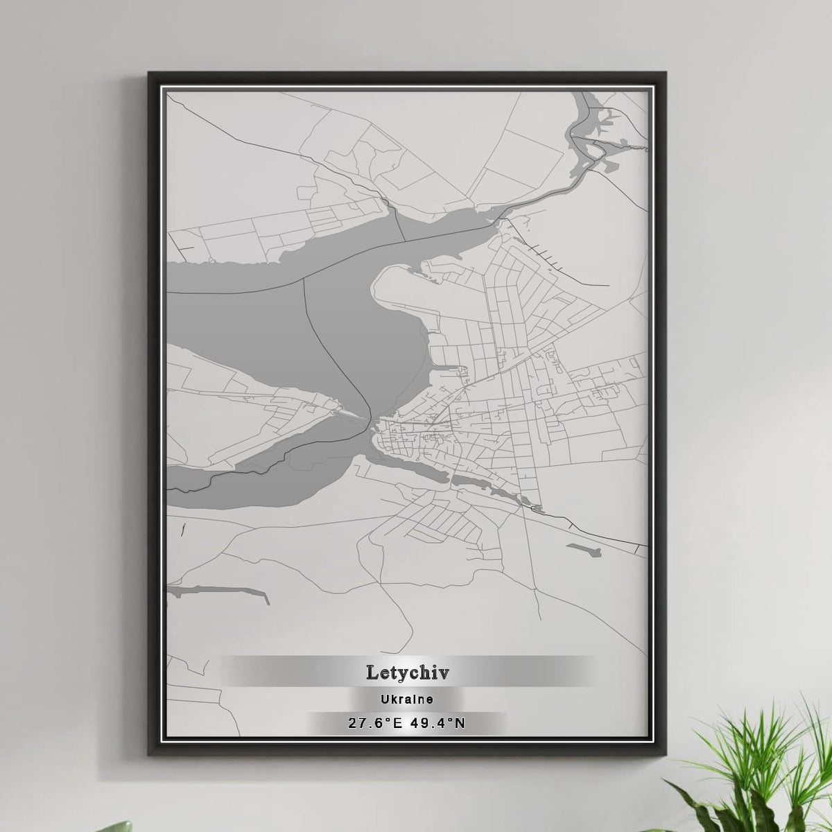 ROAD MAP OF LETYCHIV, UKRAINE BY MAPBAKES