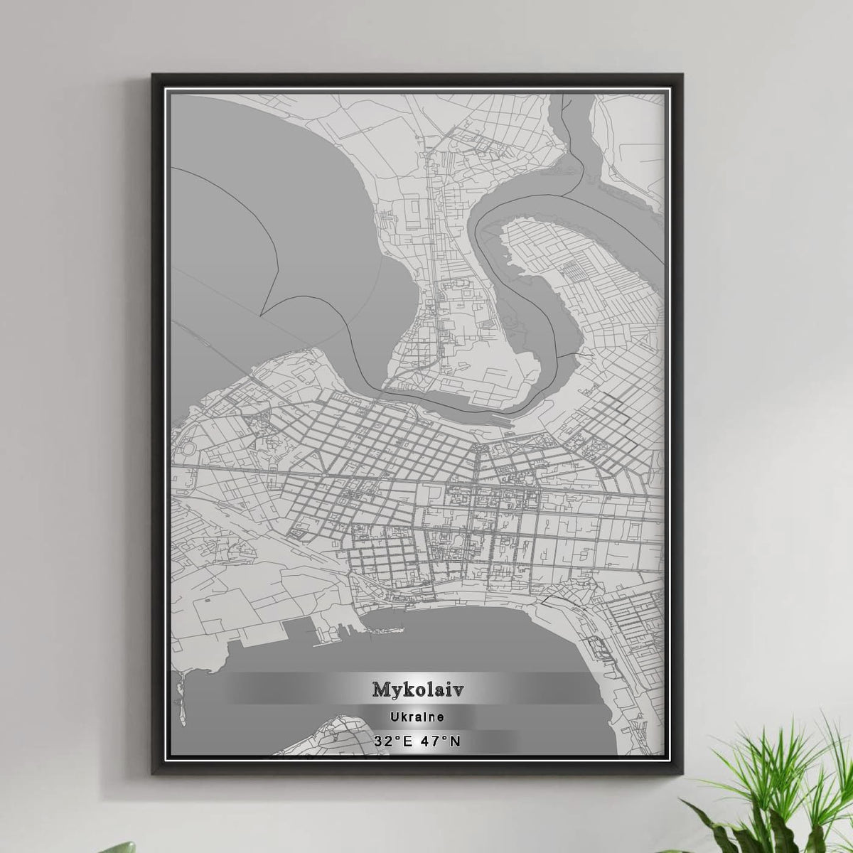ROAD MAP OF MYKOLAIV, UKRAINE BY MAPBAKES