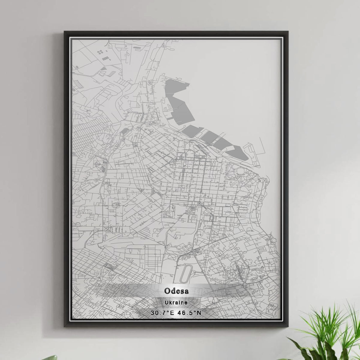 ROAD MAP OF ODESA, UKRAINE BY MAPBAKES