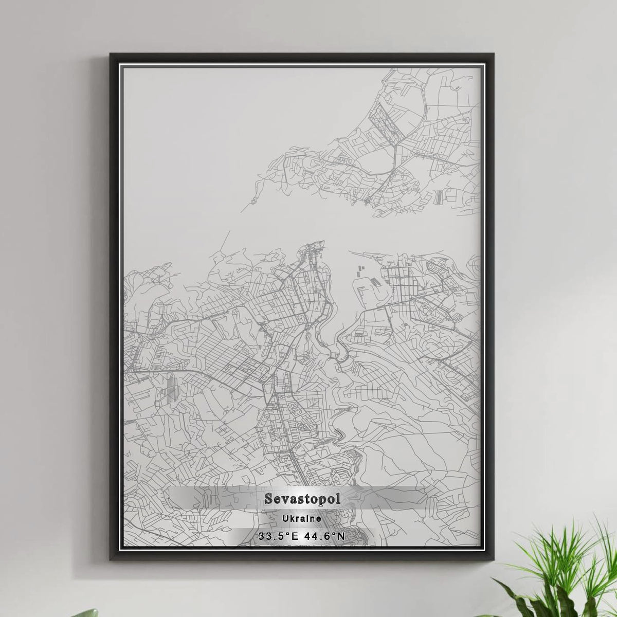 ROAD MAP OF SEVASTOPOL, UKRAINE BY MAPBAKES