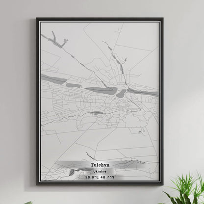 ROAD MAP OF TULCHYN, UKRAINE BY MAPBAKES