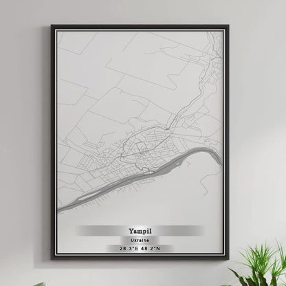 ROAD MAP OF YAMPIL, UKRAINE BY MAPBAKES