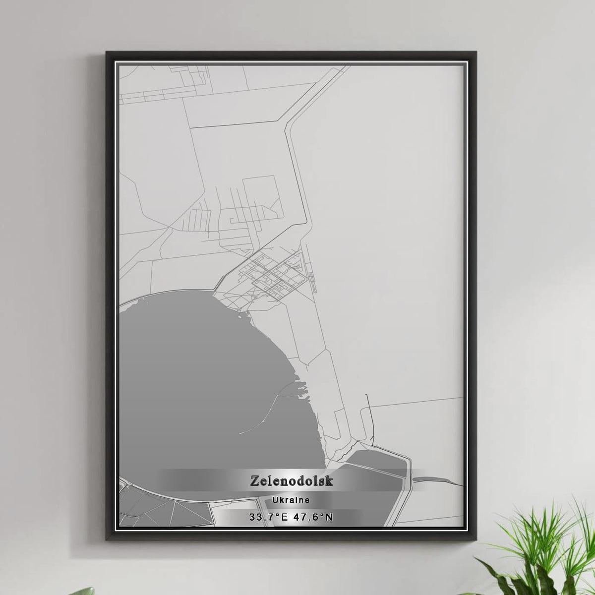 ROAD MAP OF ZELENODOLSK, UKRAINE BY MAPBAKES