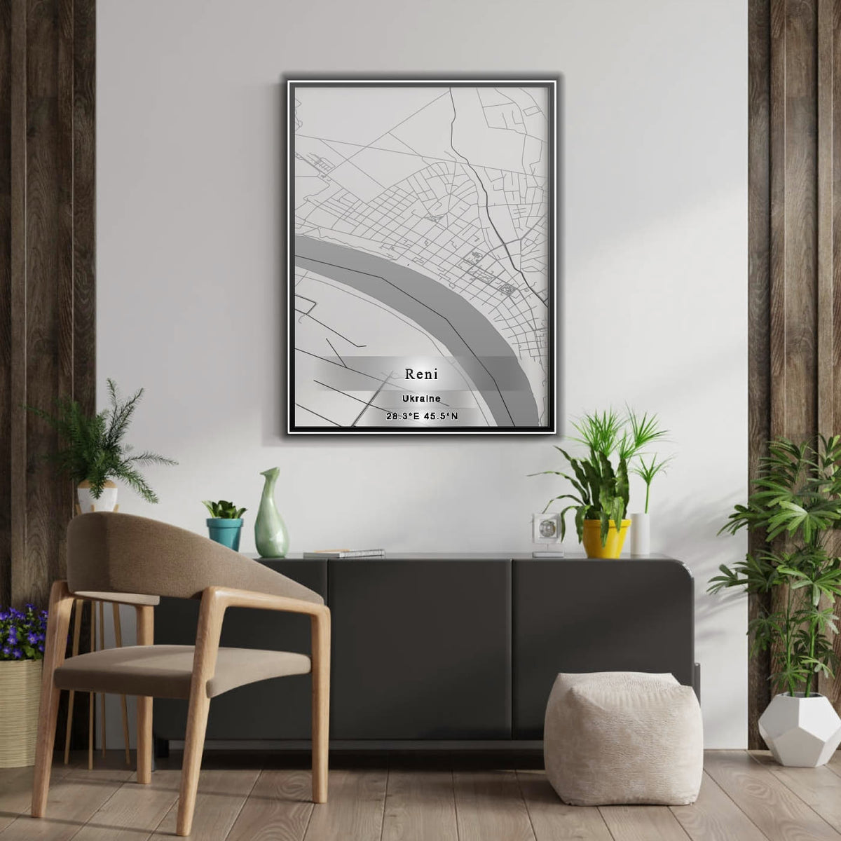 ROAD MAP OF RENI, UKRAINE BY MAPBAKES