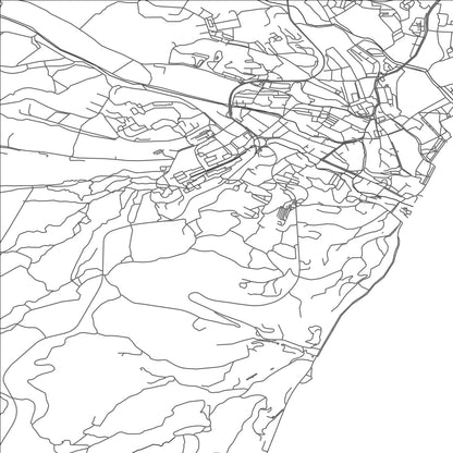 ROAD MAP OF ALUSHTA, UKRAINE BY MAPBAKES